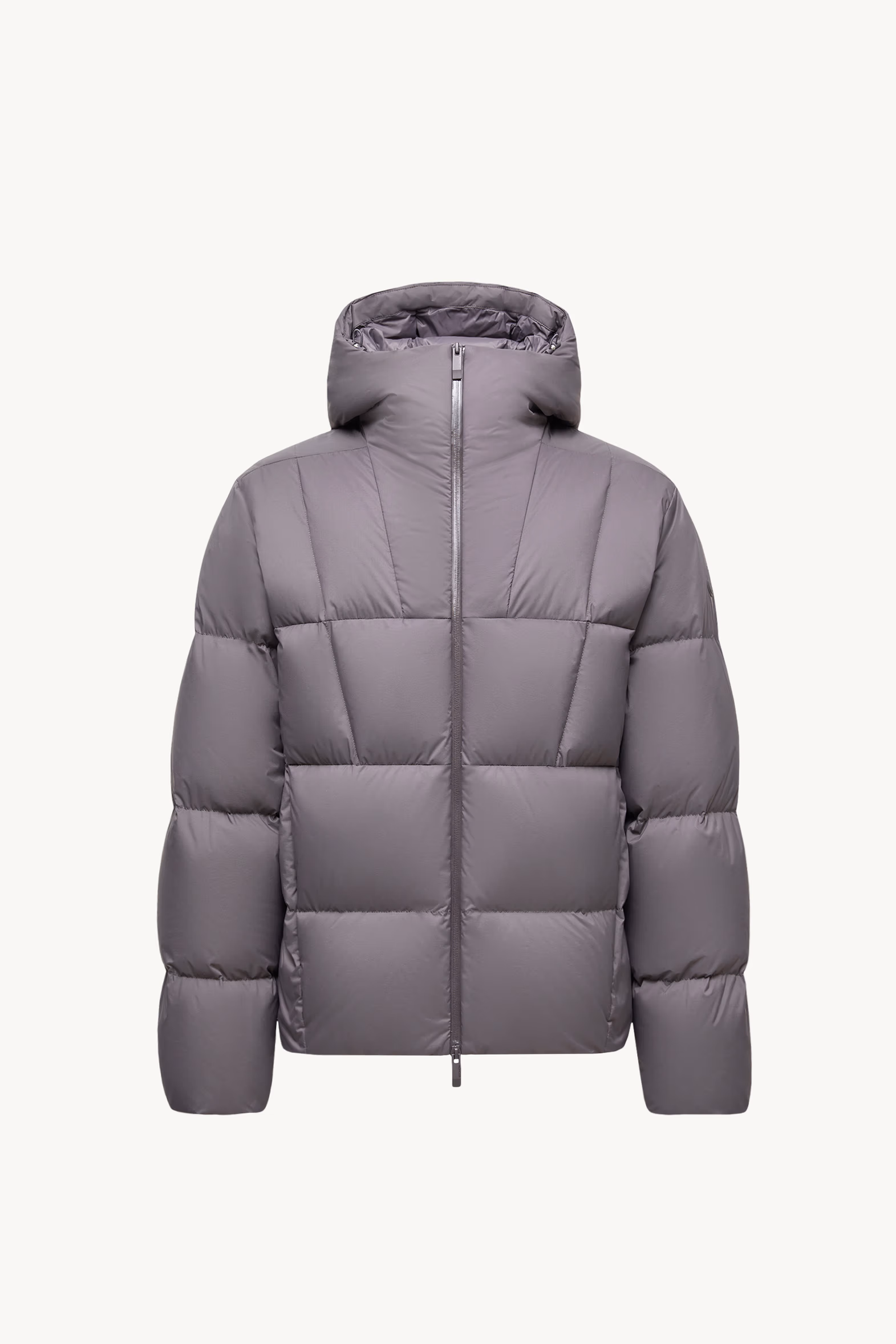 Fusain Hooded Short Down Jacket Men Dark Grey Moncler 2